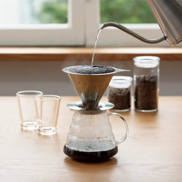 Hario Double Mesh V60-02 metalinis dripperis - Image 3