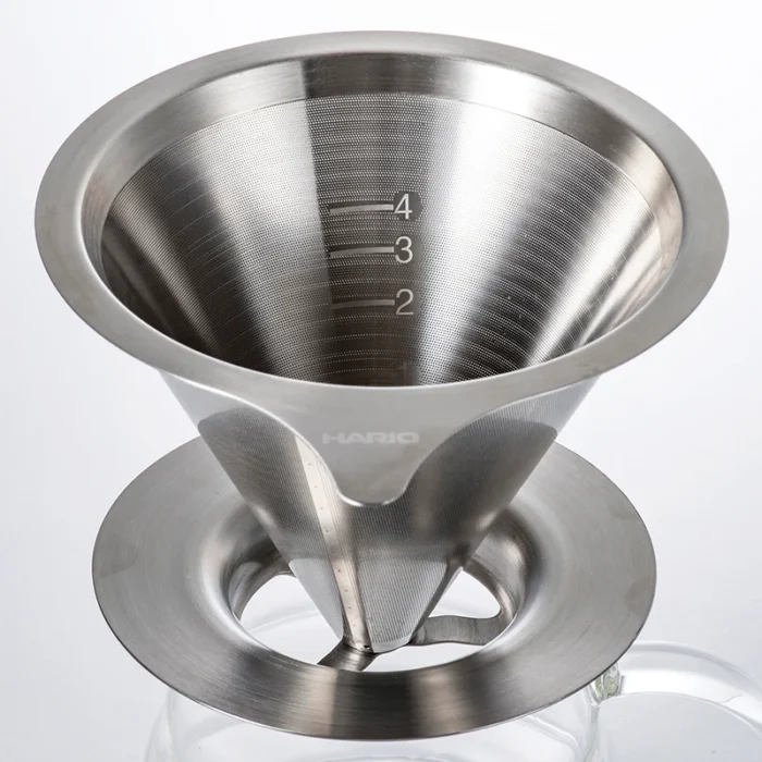 Hario Double Mesh V60-02 metalinis dripperis - Image 2